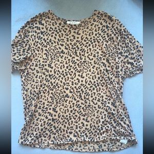 Cheetah Free People tee